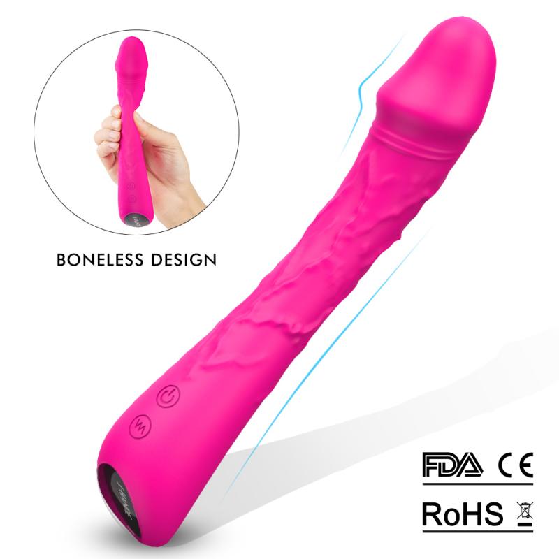 Sunshine Şarjlı Esnek Bükülebilir G Nokta Uyarıcı Güçlü Titreşimli Yumuşak Yapay Penis
