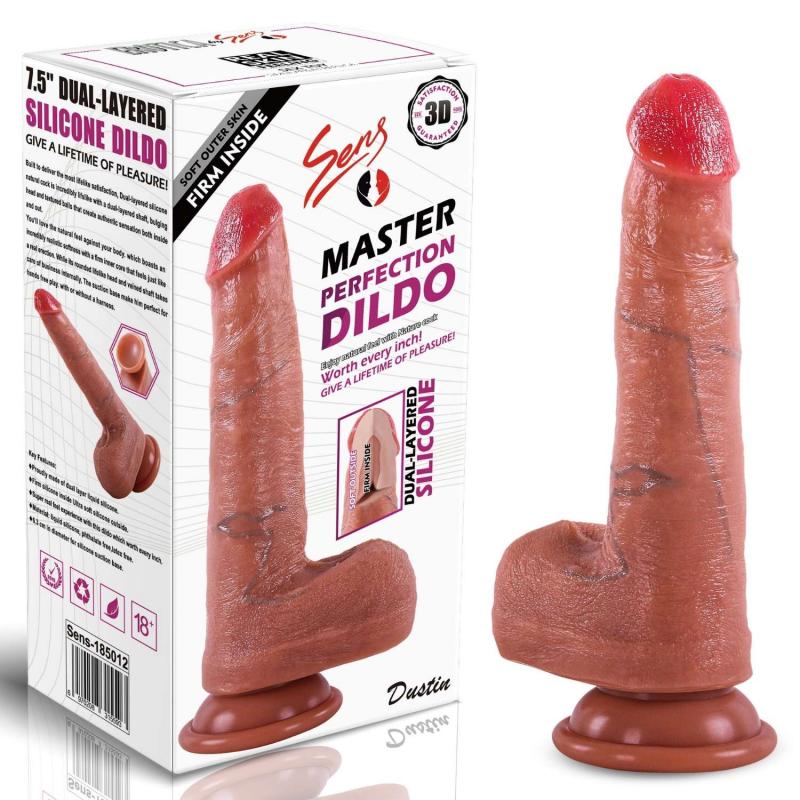 Dustin - Ultra Yumuşak Dokulu Realistik Dildo Çift Katmanlı