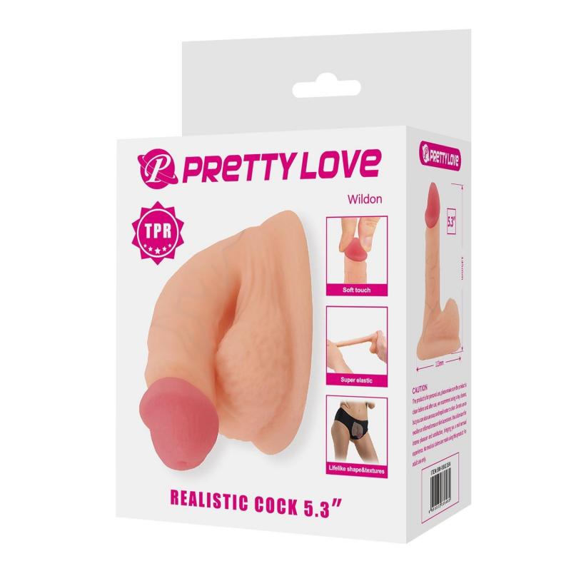 Giyilebilir Realistik 13,5 cm Yapay Penis