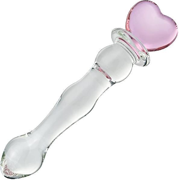 Glass clear knotty penis pink